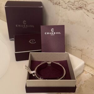 $320 Gorgeous NWT Charriol Forever Polar Bear Cable Cuff/Bangle - size L